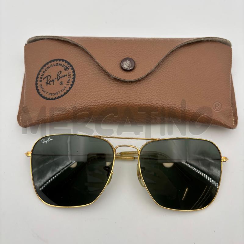OCCHIALI U RAY BAN DORATI QUADRATI  | Mercatino dell'Usato Roma torrevecchia 1
