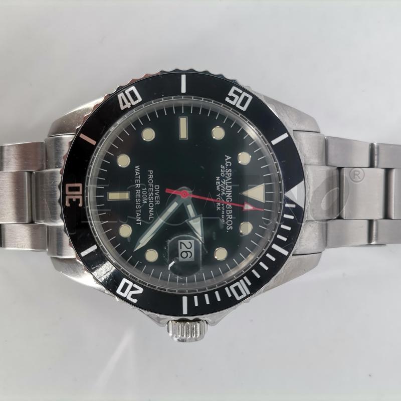 OROLOGIO DA POLSO A.G. SPALDING BROS. LUNETTA NERA | Mercatino dell'Usato Roma torrevecchia 2