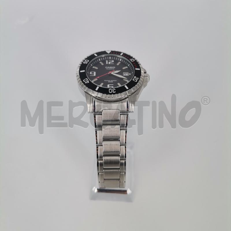 OROLOGIO DA POLSO CASIO QUARTZ ACCIAIO LUNETTA NERA | Mercatino dell'Usato Roma torrevecchia 2
