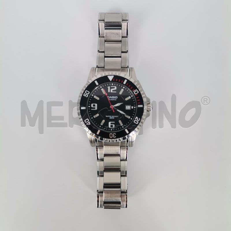 OROLOGIO DA POLSO CASIO QUARTZ ACCIAIO LUNETTA NERA | Mercatino dell'Usato Roma torrevecchia 3