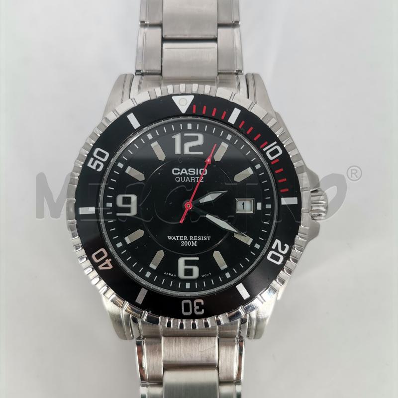OROLOGIO DA POLSO CASIO QUARTZ ACCIAIO LUNETTA NERA | Mercatino dell'Usato Roma torrevecchia 4