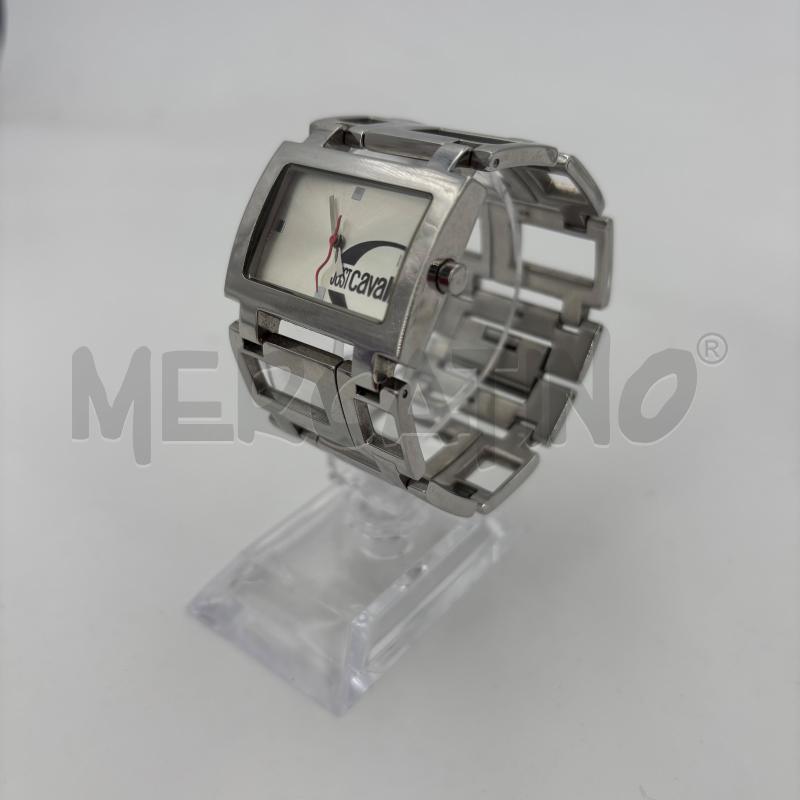 OROLOGIO DA POLSO JUST CAVALLI RETTANGOLI QUADRANTE BIANCO | Mercatino dell'Usato Roma torrevecchia 1