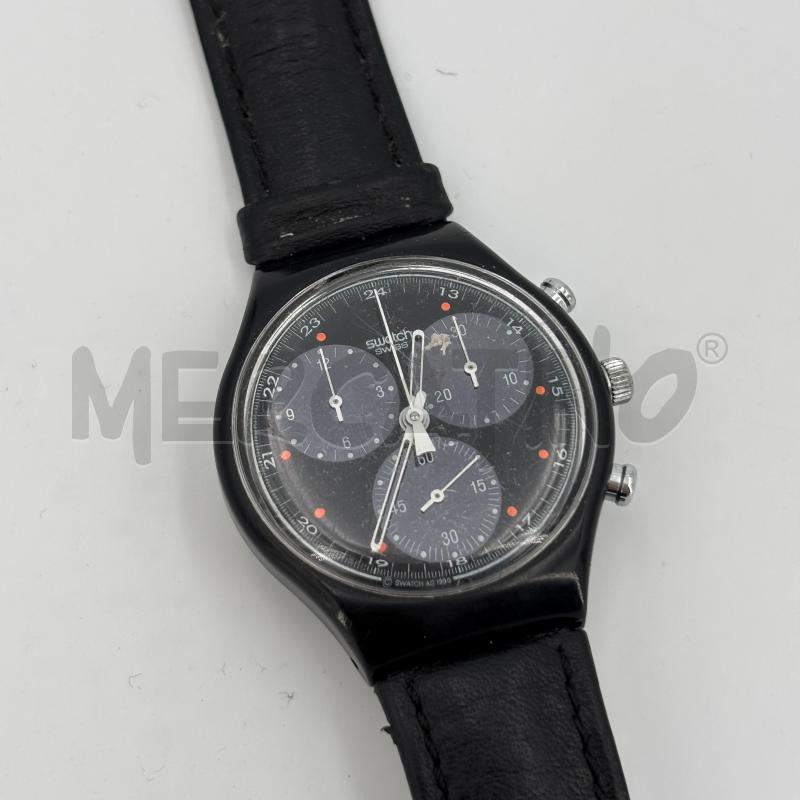OROLOGIO DA POLSO SWATCH CHRONO NERO | Mercatino dell'Usato Roma torrevecchia 1