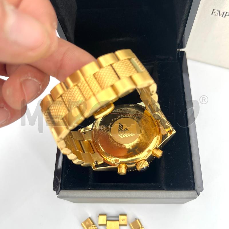 OROLOGIO EMPORIO ARMANI DORATO AR-5857 | Mercatino dell'Usato Roma torrevecchia 3