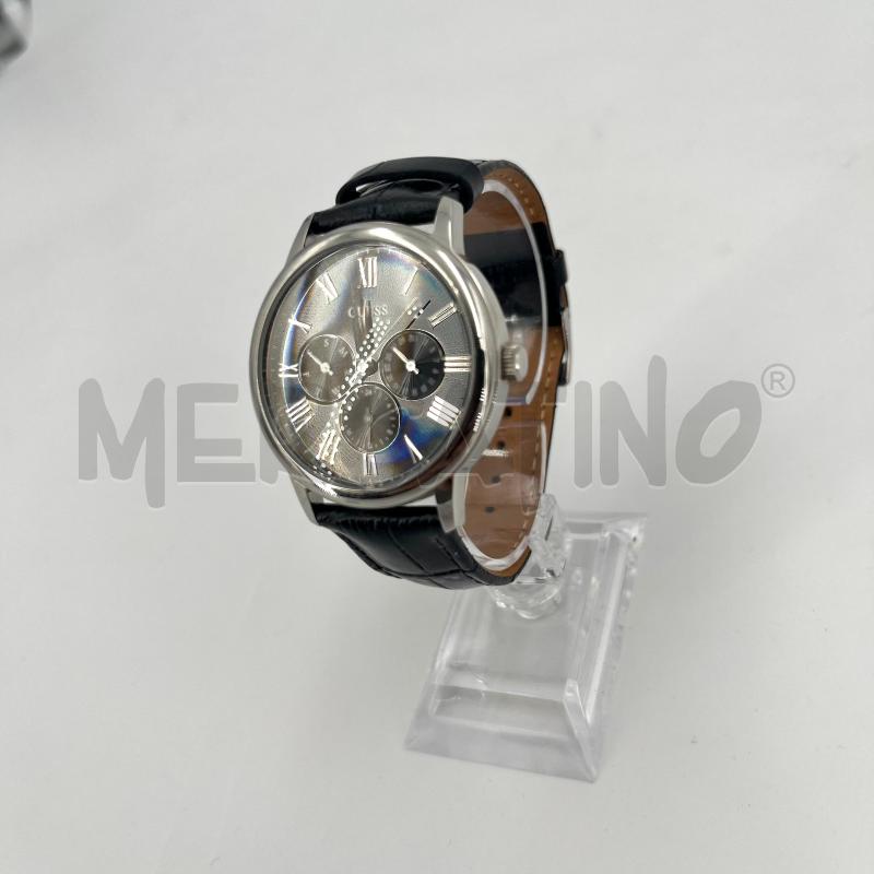OROLOGIO GUESS NERO CHRONO CINTURINO PELLE | Mercatino dell'Usato Roma torrevecchia 2