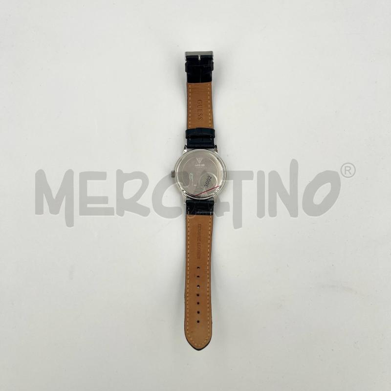 OROLOGIO GUESS NERO CHRONO CINTURINO PELLE | Mercatino dell'Usato Roma torrevecchia 4