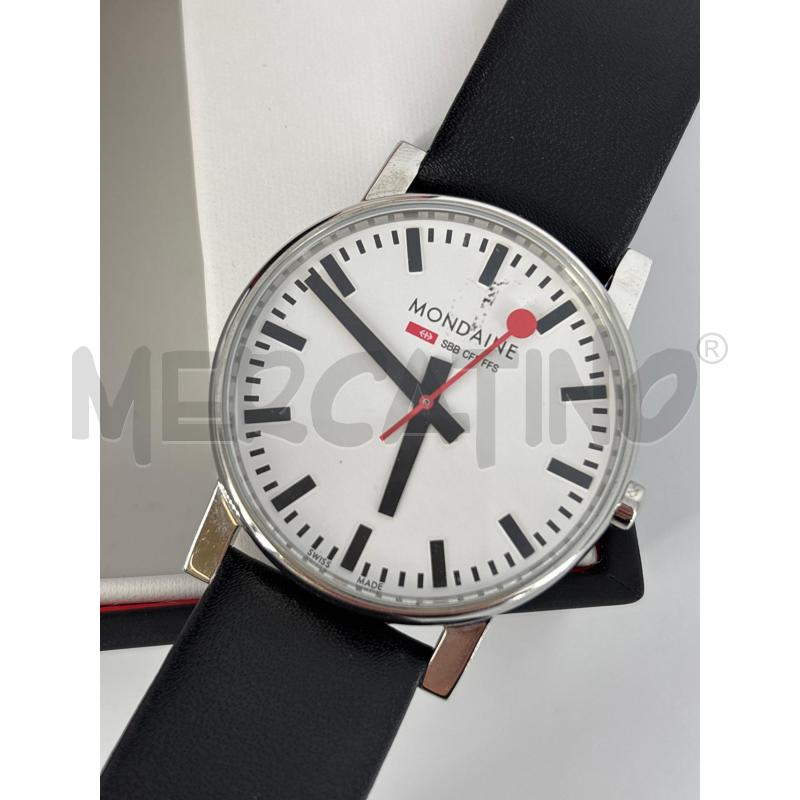OROLOGIO MONDAINE QUADRANTE BIANCO 30344 | Mercatino dell'Usato Roma torrevecchia 2