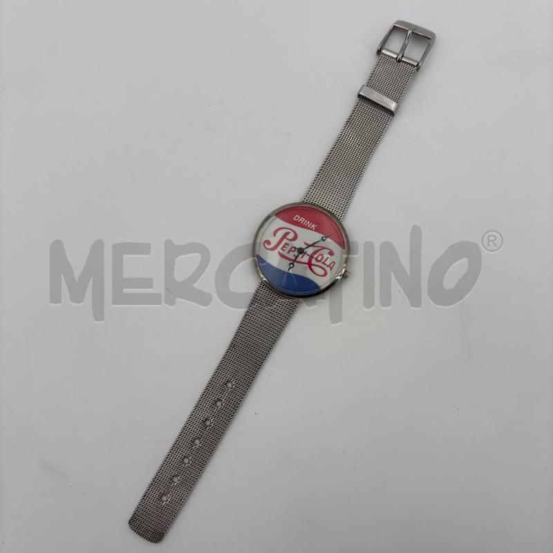 OROLOGIO PEPSI ACCIAIO MAGLIA MILANESE | Mercatino dell'Usato Roma torrevecchia 1