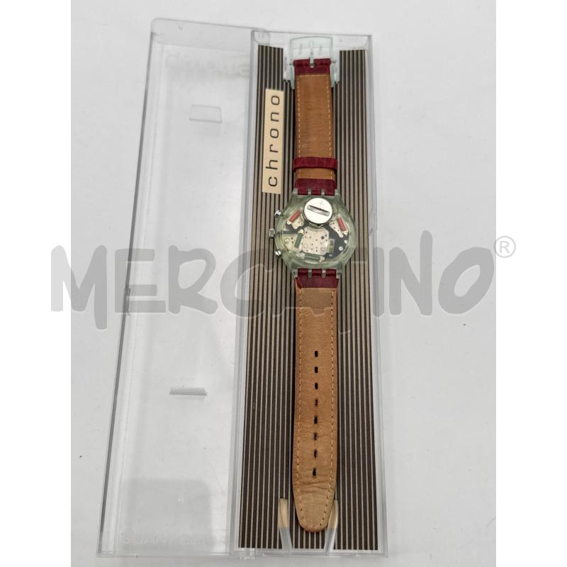 OROLOGIO SWATCH CHRONO BORDEAUX  | Mercatino dell'Usato Roma torrevecchia 3