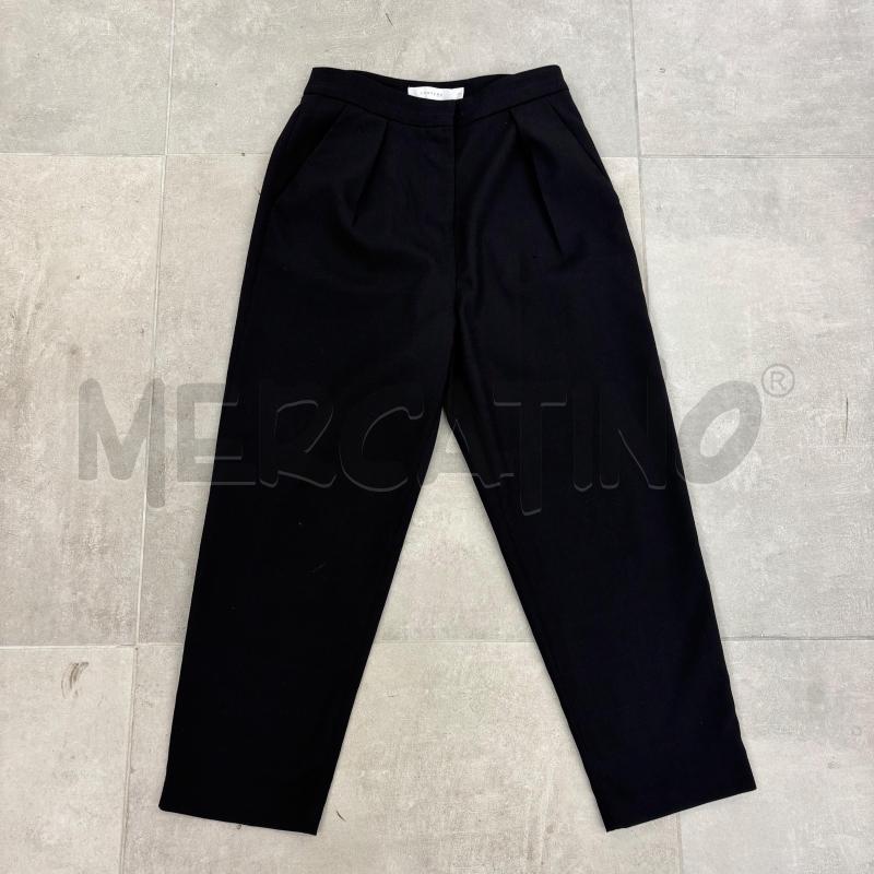 PANTALONE ANONYME NERO RIGHE VIOLA | Mercatino dell'Usato Roma torrevecchia 1