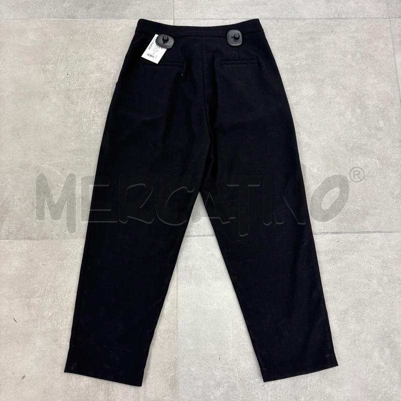 PANTALONE ANONYME NERO RIGHE VIOLA | Mercatino dell'Usato Roma torrevecchia 2
