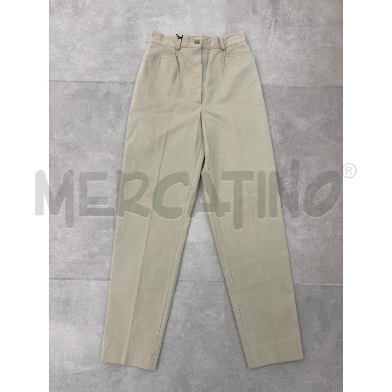 PANTALONE DONNA EREDI PISANO BEIGE VITA ALTA COTONE | Mercatino dell'Usato Roma torrevecchia 1