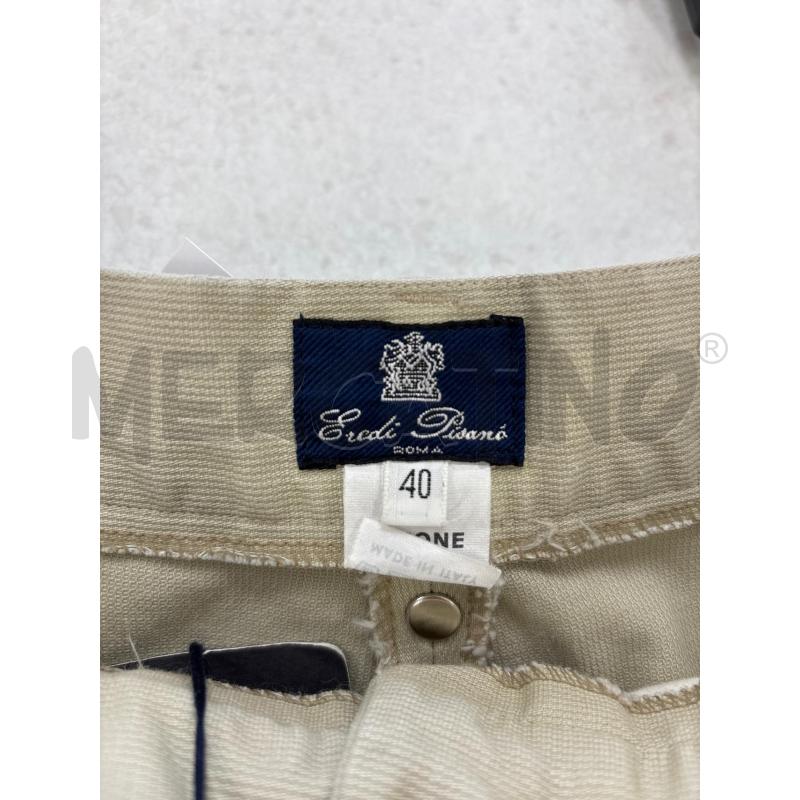 PANTALONE DONNA EREDI PISANO BEIGE VITA ALTA COTONE | Mercatino dell'Usato Roma torrevecchia 3