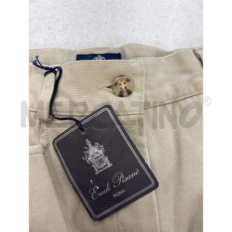 PANTALONE DONNA EREDI PISANO BEIGE VITA ALTA COTONE | Mercatino dell'Usato Roma torrevecchia 4