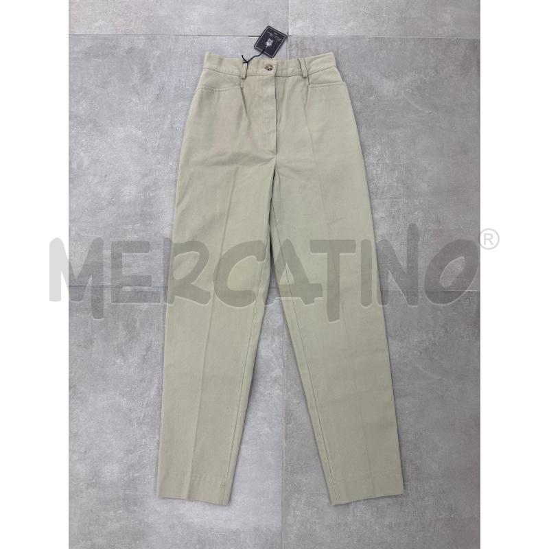 PANTALONE DONNA EREDI PISANO BEIGE VITA BASSA  MISTO LANA | Mercatino dell'Usato Roma torrevecchia 1
