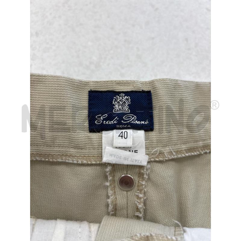 PANTALONE DONNA EREDI PISANO BEIGE VITA BASSA  MISTO LANA | Mercatino dell'Usato Roma torrevecchia 3
