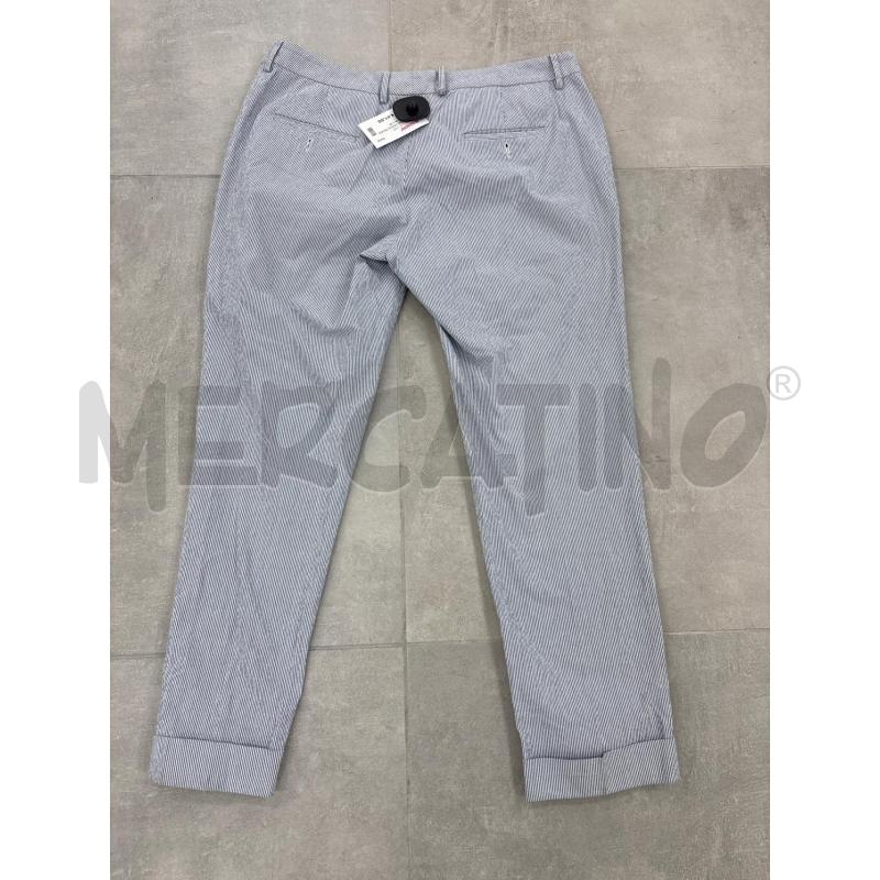 PANTALONE DONNA PESERICO RIGHE BLU BIANCHE RISVOLTINO | Mercatino dell'Usato Roma torrevecchia 2