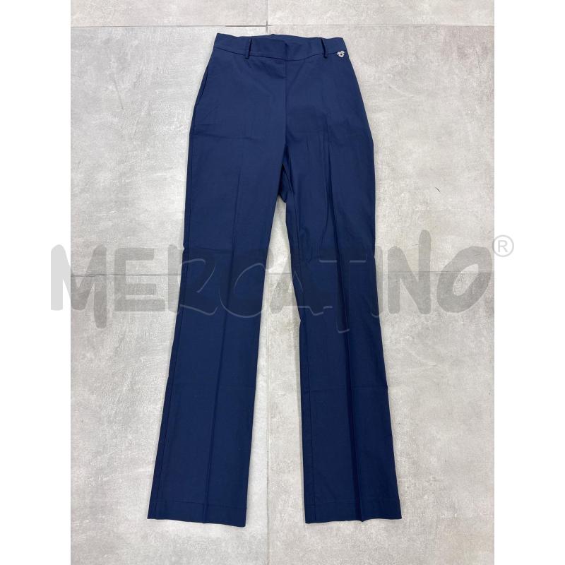 PANTALONE DONNA TWINSET BLU ZIP LATERALE | Mercatino dell'Usato Roma torrevecchia 1