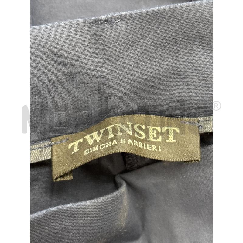 PANTALONE DONNA TWINSET BLU ZIP LATERALE | Mercatino dell'Usato Roma torrevecchia 3