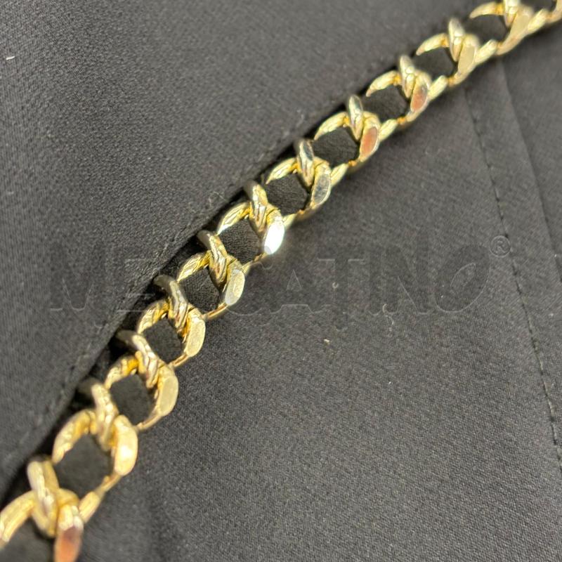 PANTALONE D ELISABETTA FRANCHI NERO CATENA DORATA | Mercatino dell'Usato Roma torrevecchia 3