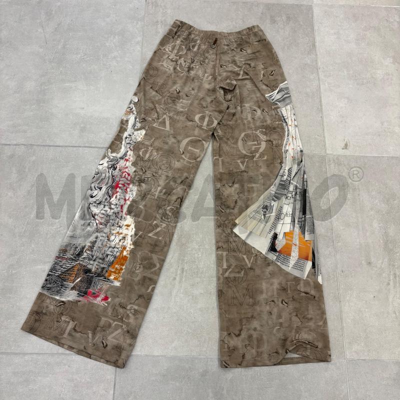 PANTALONE D SAVE THE QUEEN MARRONE SCRITTE | Mercatino dell'Usato Roma torrevecchia 2