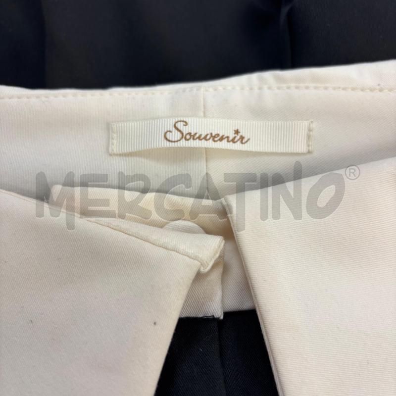 PANTALONE D SOUVENIR NERO RISVOLTO BIAMCO | Mercatino dell'Usato Roma torrevecchia 3
