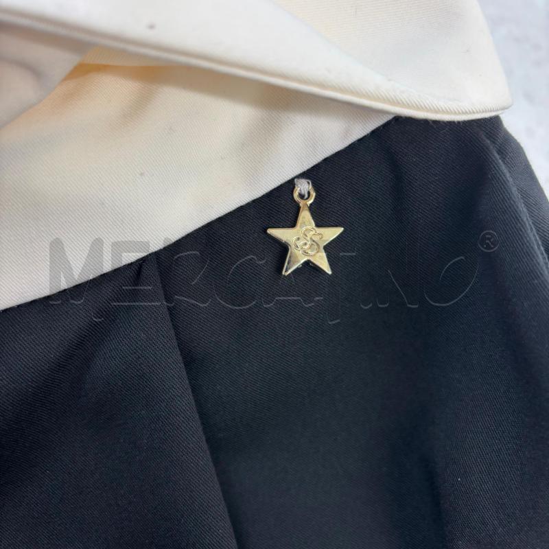 PANTALONE D SOUVENIR NERO RISVOLTO BIAMCO | Mercatino dell'Usato Roma torrevecchia 4