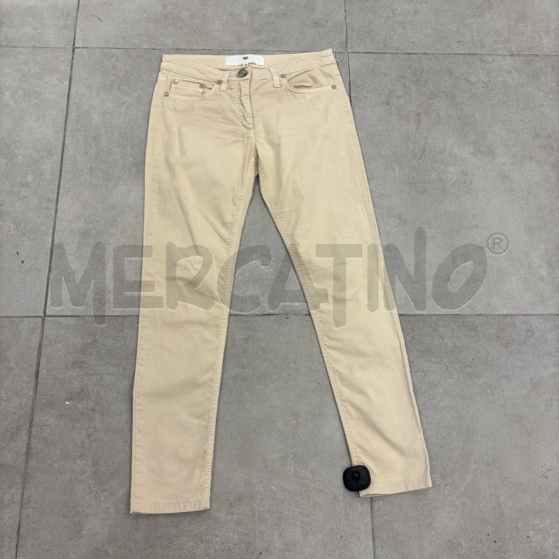PANTALONE ELISABETTA FRANCHI BEIGE SKINNY | Mercatino dell'Usato Roma torrevecchia 1