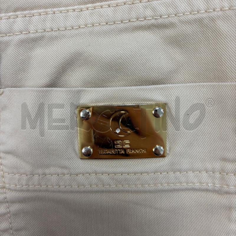 PANTALONE ELISABETTA FRANCHI BEIGE SKINNY | Mercatino dell'Usato Roma torrevecchia 3