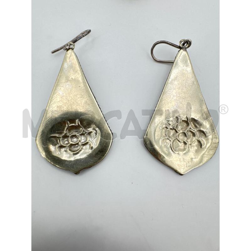 PARURE ANELLO ORECCHINI ENTNICI ROSSI BLU | Mercatino dell'Usato Roma torrevecchia 4