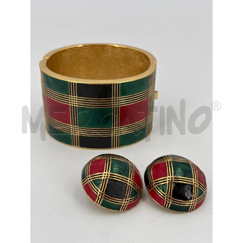 PARURE LANVIN LACCATO VINTAGE BRACCIALE ORECCHINI | Mercatino dell'Usato Roma torrevecchia 1