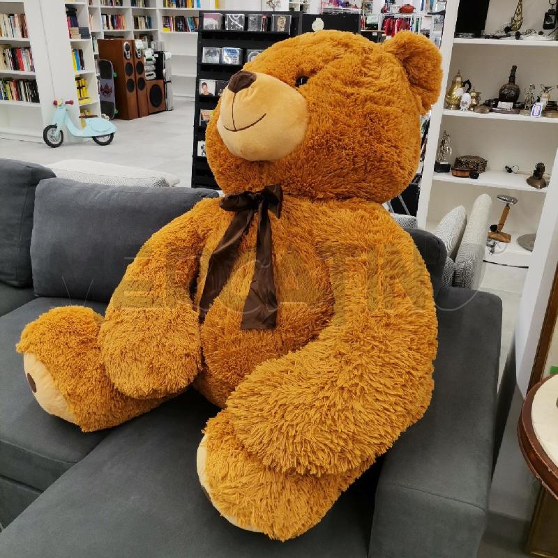 PELUCHE ORSO GRANDE FIOCCO MARRONE | Mercatino dell'Usato Roma torrevecchia 2