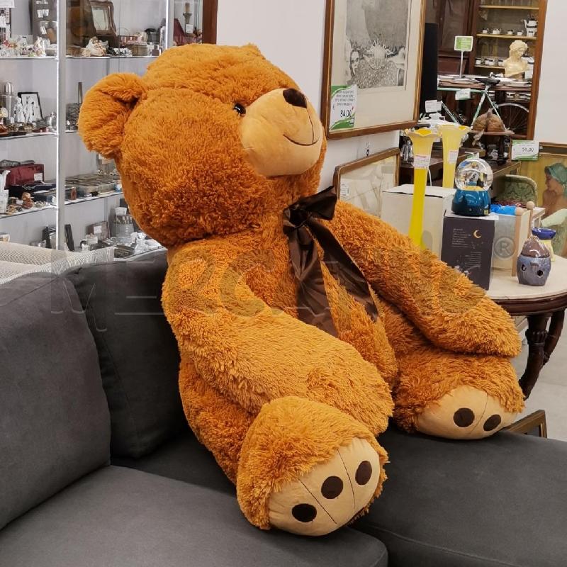 PELUCHE ORSO GRANDE FIOCCO MARRONE | Mercatino dell'Usato Roma torrevecchia 3