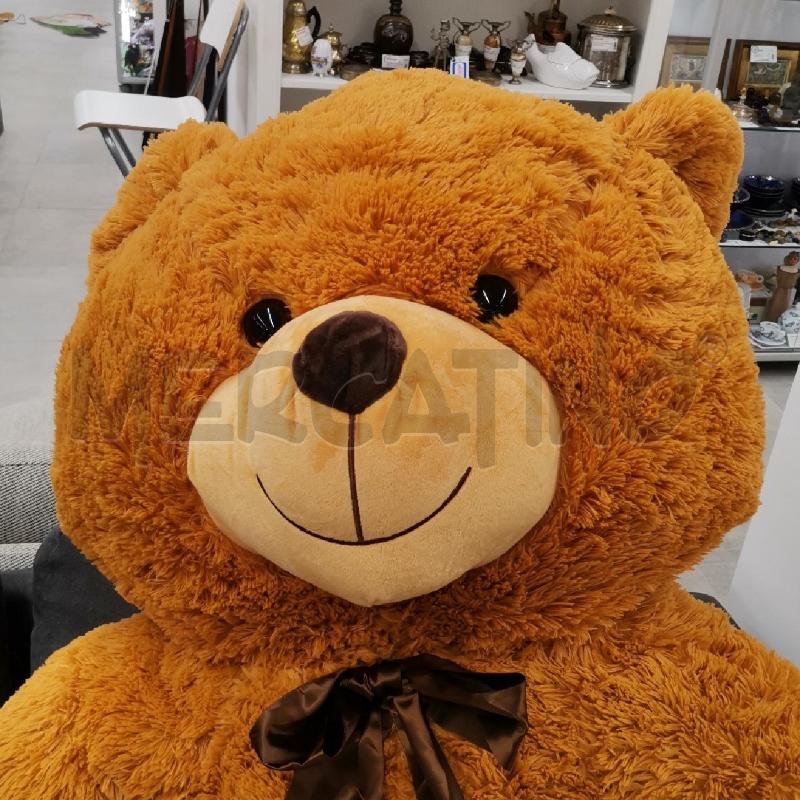 PELUCHE ORSO GRANDE FIOCCO MARRONE | Mercatino dell'Usato Roma torrevecchia 4