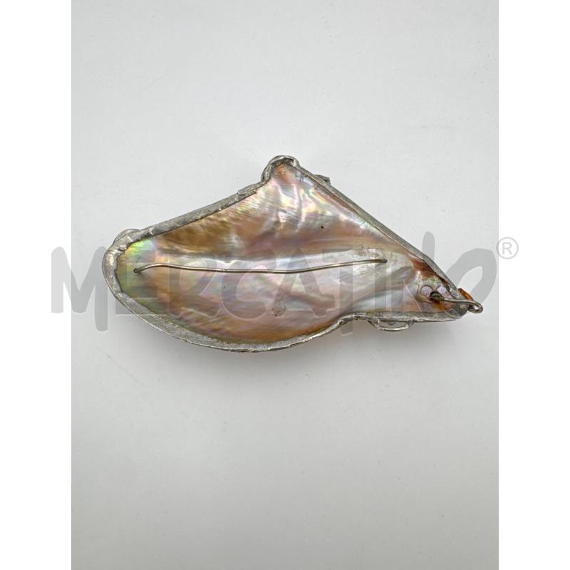PENDENTE CONCHIGLIA PIETRE ARANCIONI | Mercatino dell'Usato Roma torrevecchia 5