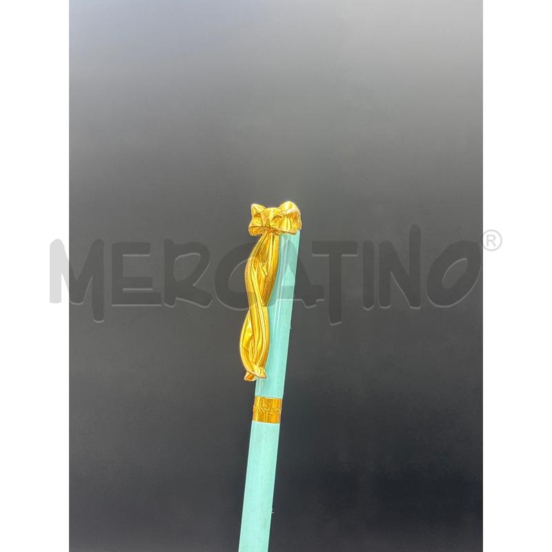 PENNA TIFFANY BIRO FIOCCO VERDE ACQUA | Mercatino dell'Usato Roma torrevecchia 2