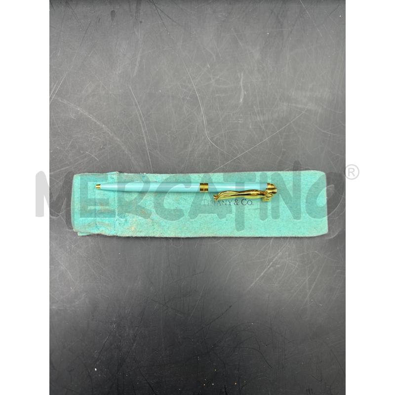 PENNA TIFFANY BIRO FIOCCO VERDE ACQUA | Mercatino dell'Usato Roma torrevecchia 3