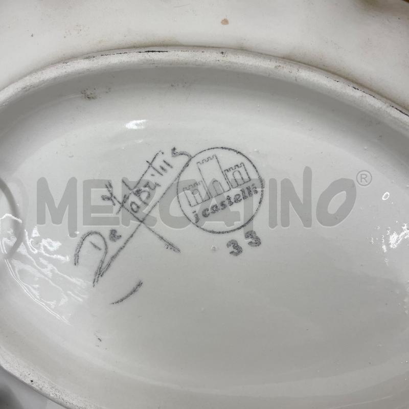 PIATTO OVALE DE FABRITIIS CASTELLI | Mercatino dell'Usato Roma torrevecchia 4