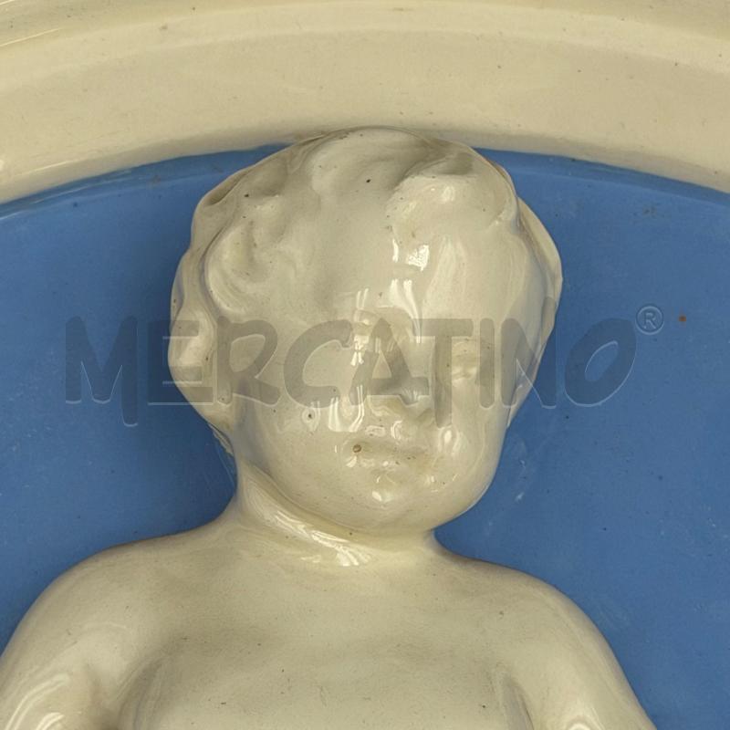 PLACCA TONDA CERAMICA DELLA ROBBIA PUTTO IMPERFEZIONI | Mercatino dell'Usato Roma torrevecchia 2