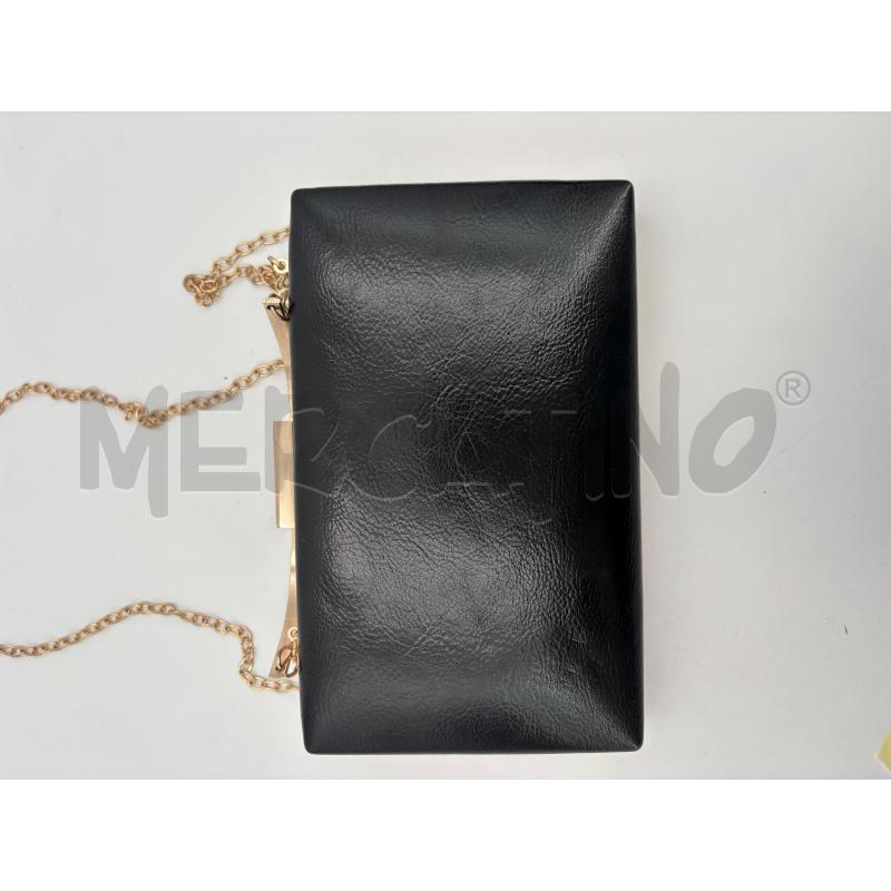 POCHETTE ANNA LUCHINI NERA CHARM DORATO CUORI SFERE | Mercatino dell'Usato Roma torrevecchia 2
