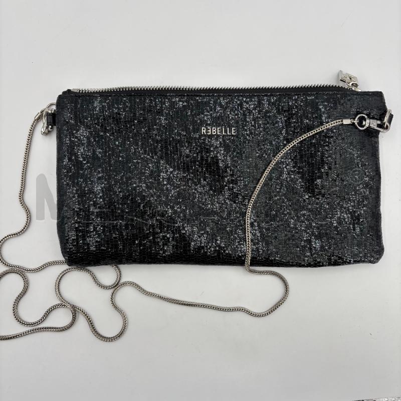 POCHETTE REBELLE NERA TRACOLLA ARGENT | Mercatino dell'Usato Roma torrevecchia 1