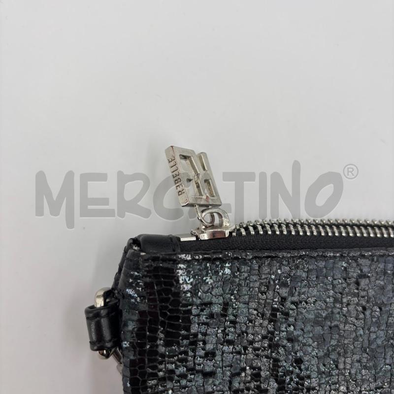 POCHETTE REBELLE NERA TRACOLLA ARGENT | Mercatino dell'Usato Roma torrevecchia 3