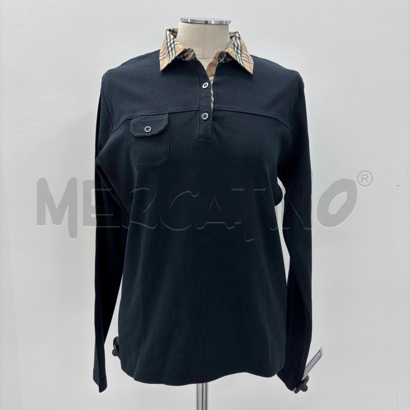 POLO D BURBERRY GOLF NERA COLLETTO CHECK | Mercatino dell'Usato Roma torrevecchia 1