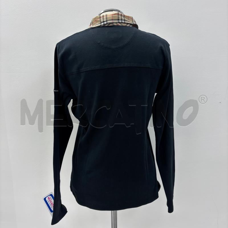 POLO D BURBERRY GOLF NERA COLLETTO CHECK | Mercatino dell'Usato Roma torrevecchia 3