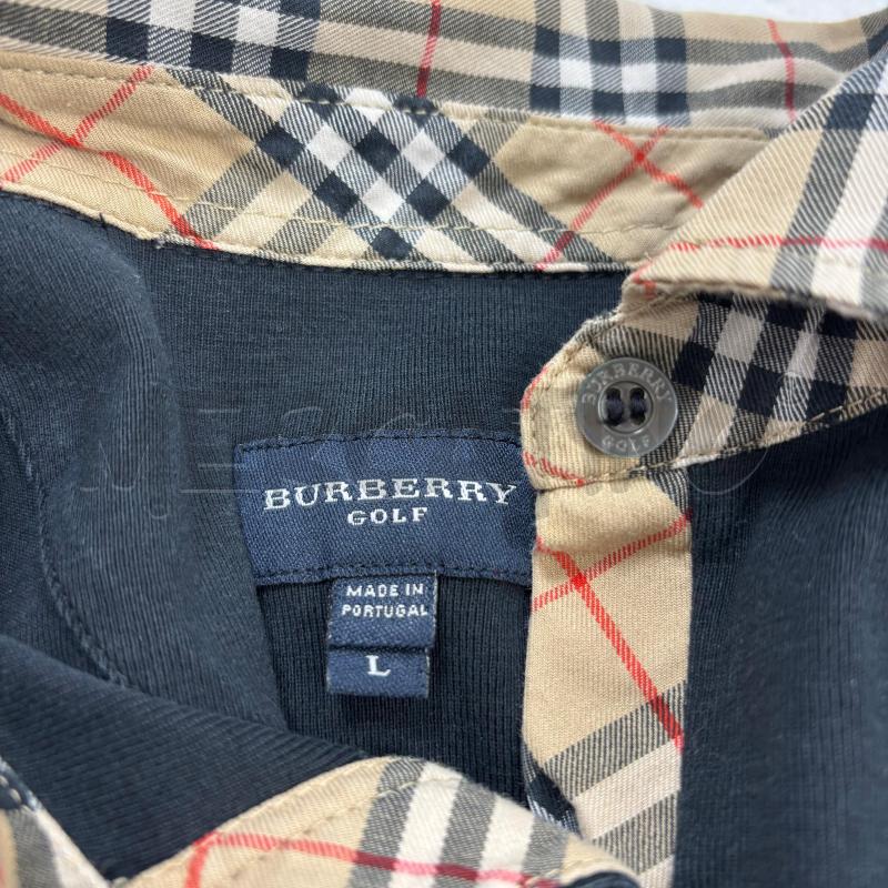 POLO D BURBERRY GOLF NERA COLLETTO CHECK | Mercatino dell'Usato Roma torrevecchia 5