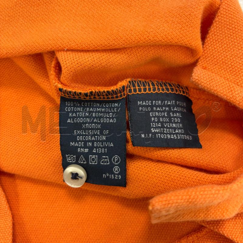 POLO D RALPH LAUREN ARANCIOINE CAVALLINO BLU SKINNY | Mercatino dell'Usato Roma torrevecchia 5