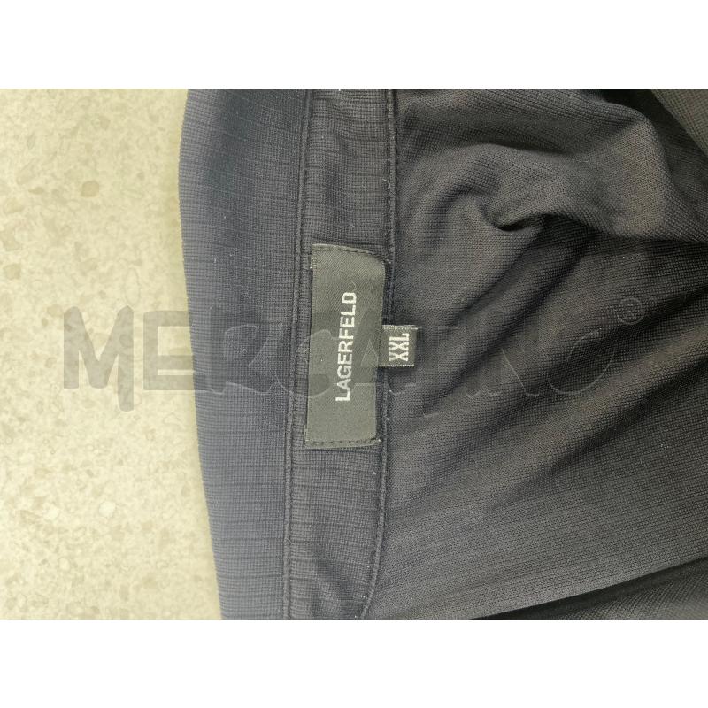 POLO UOMO LAGERFELD NERA COLLETTO ZIP | Mercatino dell'Usato Roma torrevecchia 4