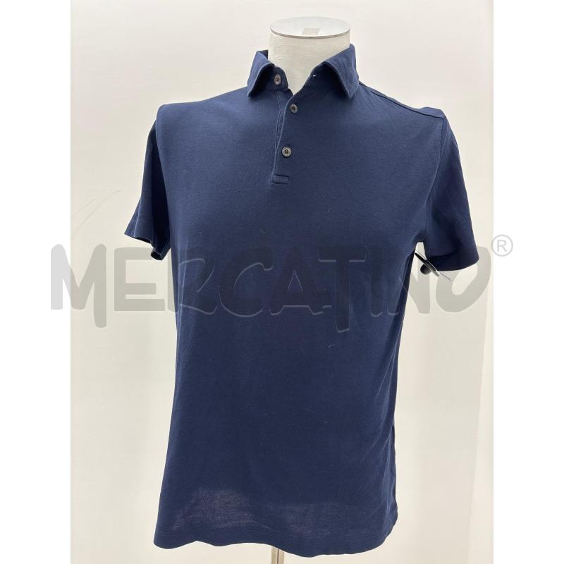 POLO U DAVIDE CENCI BLU COTONE  | Mercatino dell'Usato Roma torrevecchia 1