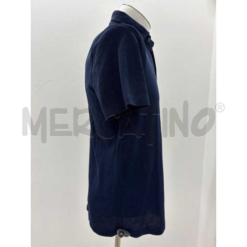 POLO U DAVIDE CENCI BLU COTONE  | Mercatino dell'Usato Roma torrevecchia 2