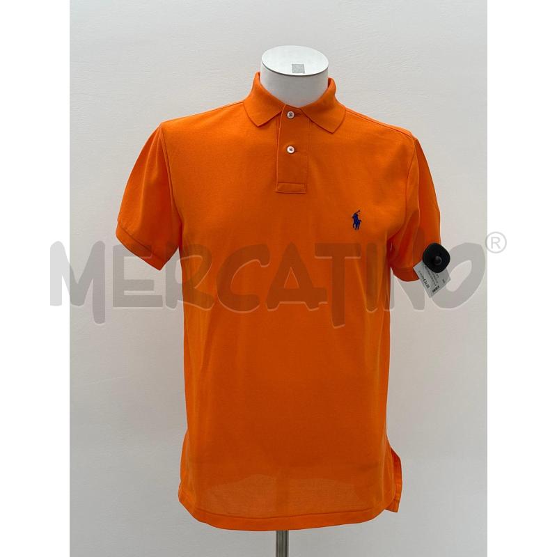 POLO U POLO RALPH LAUREN ARANCIONE CAVALLINO BLU | Mercatino dell'Usato Roma torrevecchia 1